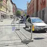 La viabilità in via Giulia