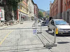 La viabilità in via Giulia