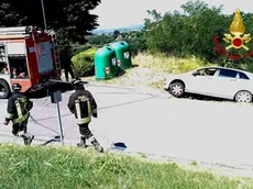 L'intervento dei vigili del fuoco a San Floriano
