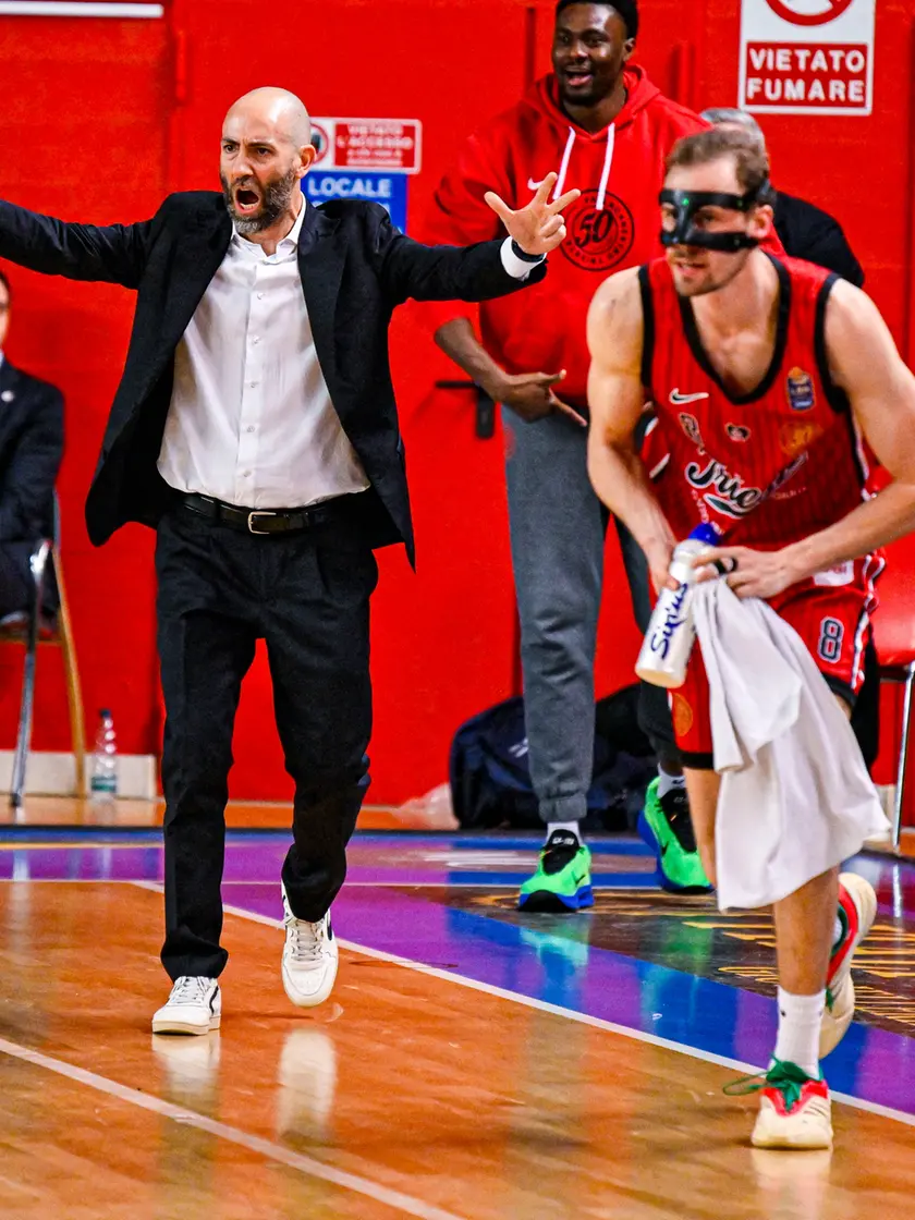 Il coach Francesco Taccetti e il capitano Lodovico Deangeli (foto Ciamillo / Lasorte)
