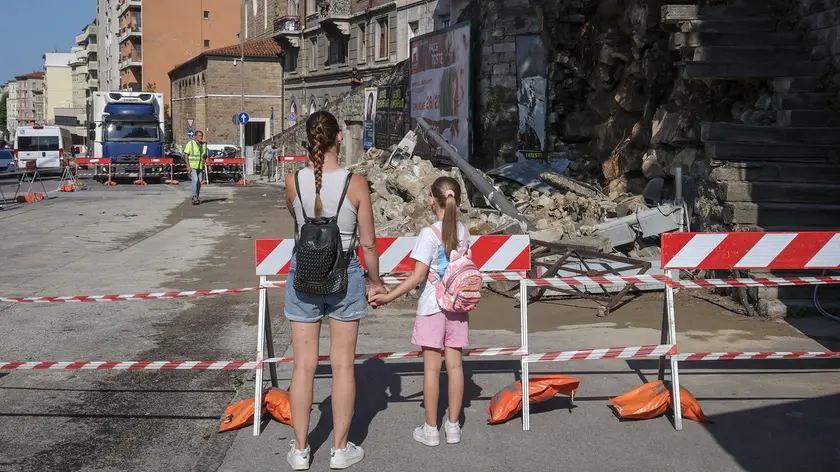 Il sopralluogo dell’assessore Riccardi (fotoservizio Andrea Lasorte)