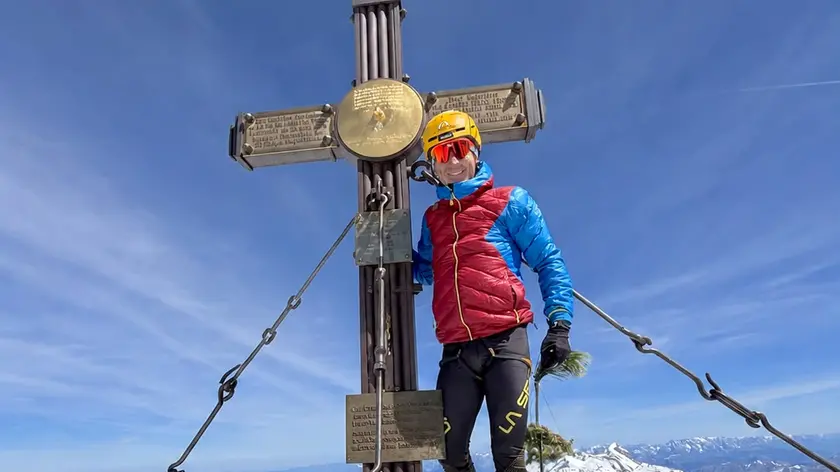 L'atleta carnico Marco Del Missier