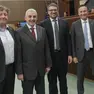 Nella foto da sx il consigliere regionale della Lega Danilo Slokar, Antonio Lippolis, Pierpaolo Roberti, Giuseppe Ghersinich
