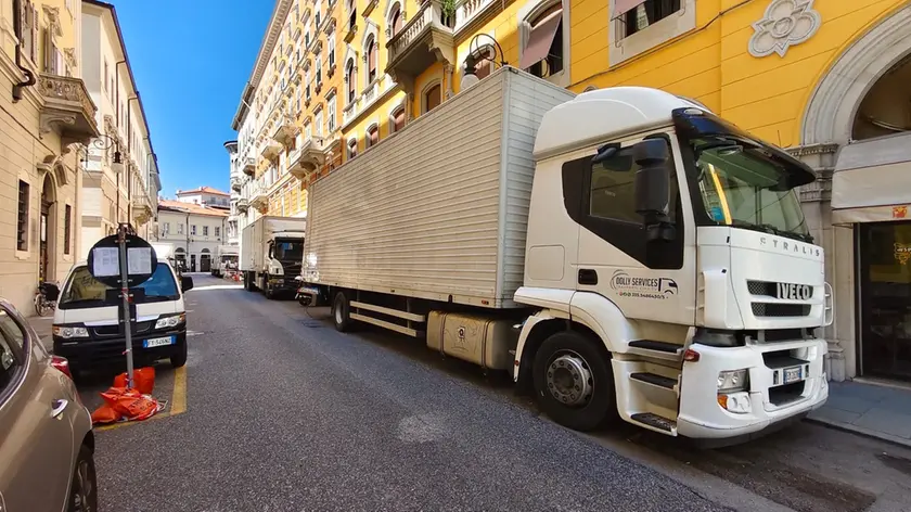 Il set di “Nemo” in via Lazzaretto Vecchio Foto Francesco Bruni