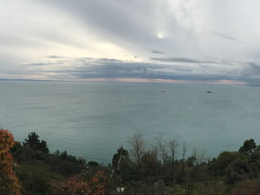 La vista dal sentiero della Salvia