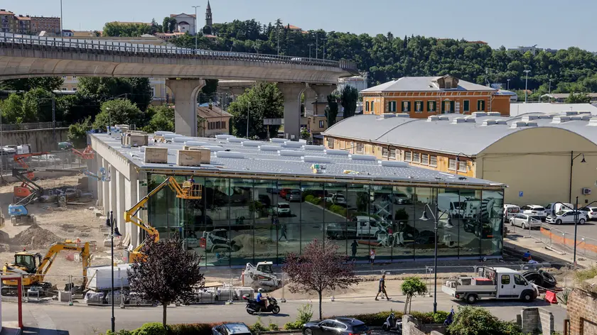 Il market Lidl in fase di costruzione (Lasorte)