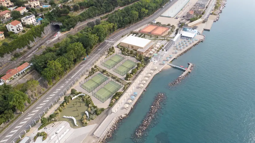 Il rendering del progetto dei concessionari