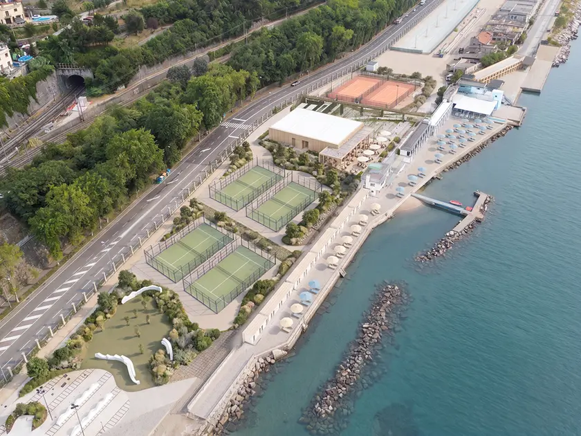 Il rendering del progetto dei concessionari