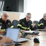 La conferenza stampa dei vigili del fuoco (Lasorte)