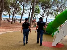 La polizia a Barcola