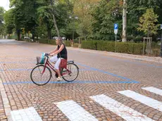 Via Petrarca, a Gorizia, nel tratto che si collega ai Giardini pubblici