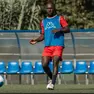 Il centrocampista Ibrahima Ba durante un allenamento (foto Quarantotto)