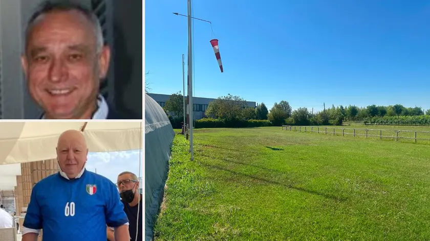 Modanese e Campaner, a destra il luogo dell'incidente