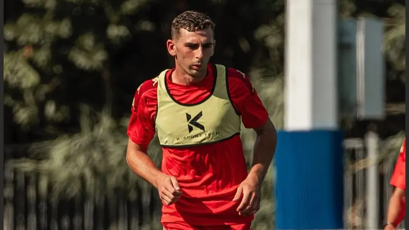 Andrea Ferretti durante un allenamento (foto Quarantotto)