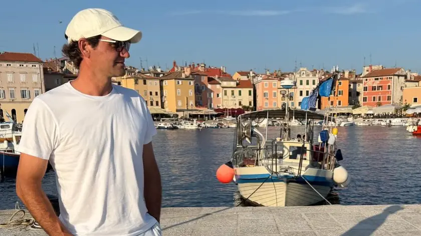 Roger Federer in centro a Rovigno