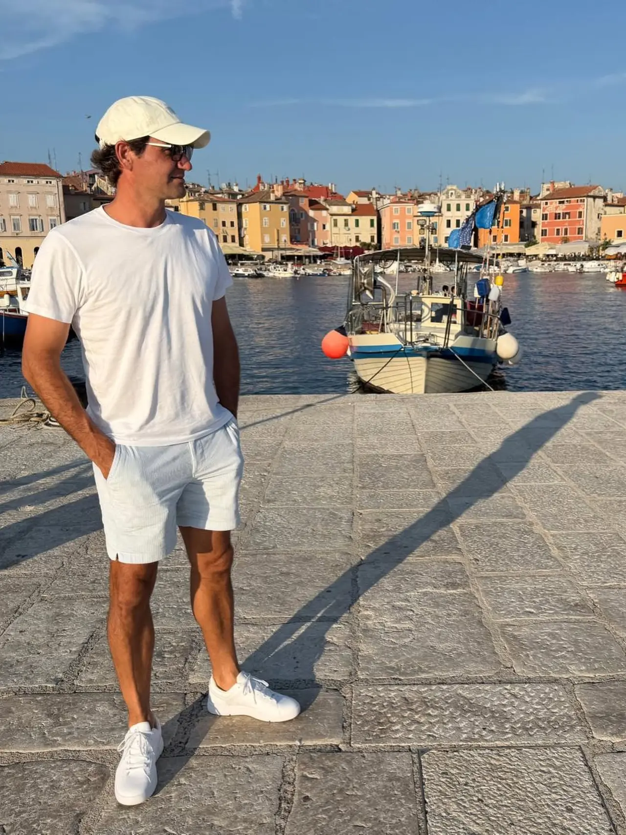 Roger Federer in centro a Rovigno