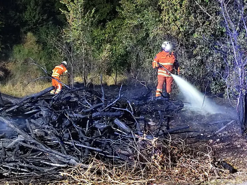 I vigili del fuoco in Campanelle (Bruni)