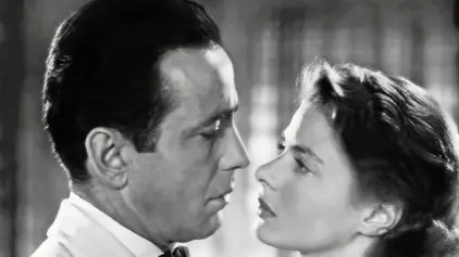 Humphrey Bogart e Ingrid Bergman in Casablanca