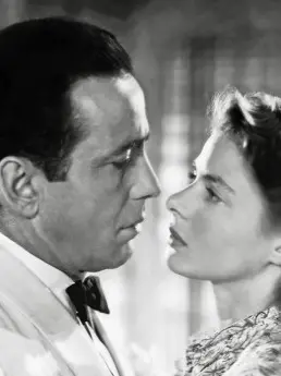 Humphrey Bogart e Ingrid Bergman in Casablanca