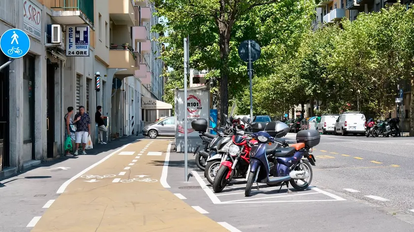 Uno scorcio di viale D'Annunzio (Silvano)