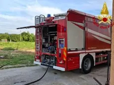 Un intervento dei vigili del fuoco di Gorizia