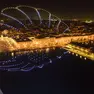 Lo spettacolo dei droni del 2025 in piazza Unità. Archivio Filingeri