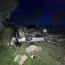 L'Audi A4 cappottata nel giardino della villetta di Duino