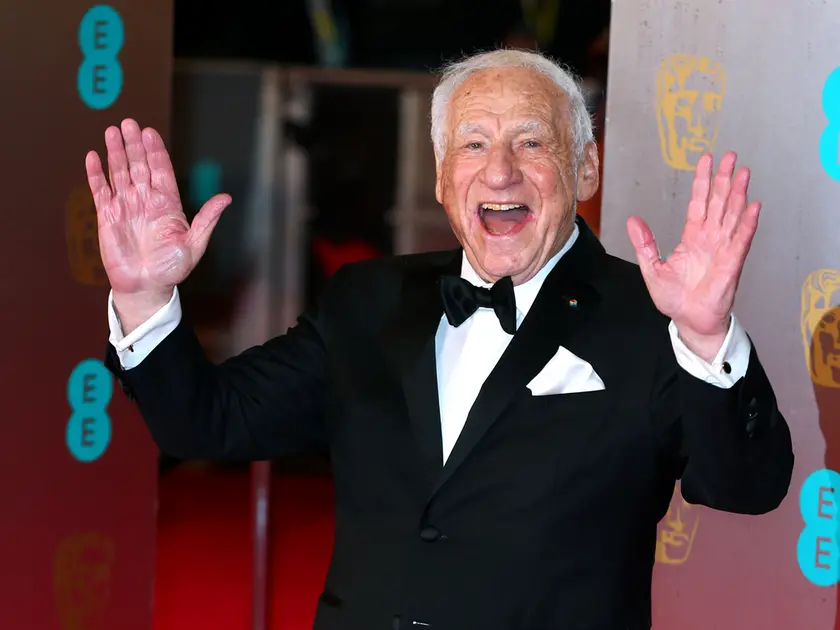 Il grande Mel Brooks in una immagine dall'archivio Agf