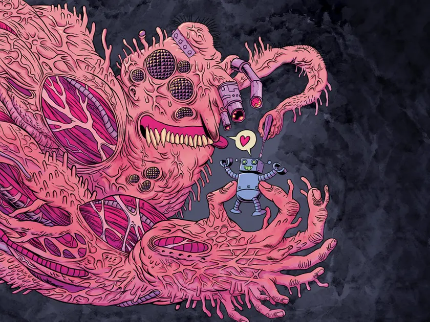 L'immagine simbolo del Science+Fiction 2026 disegnata da Spugna