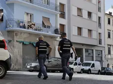 La polizia in via Rigutti