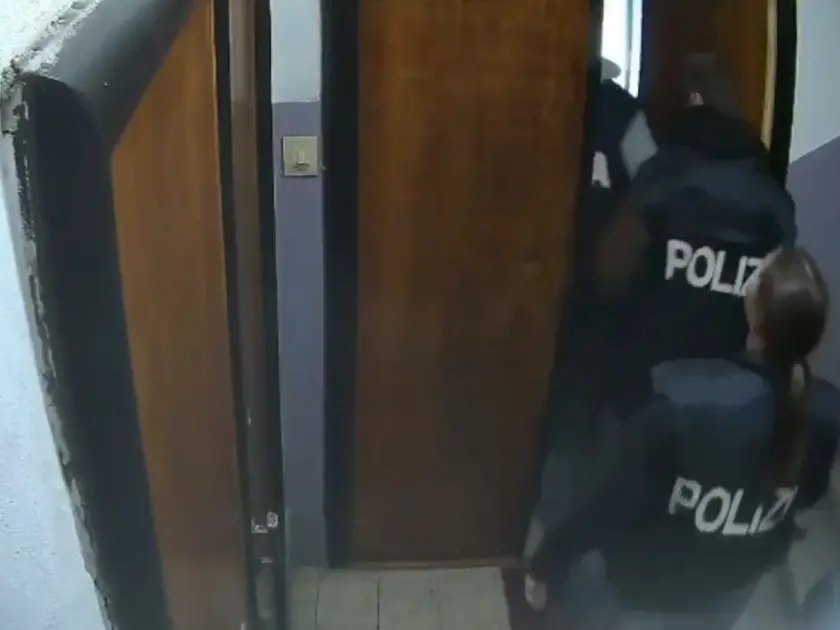Il blitz della polizia lo scorso febbraio