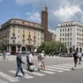 Piazza Oberdan in una foto scattata di giorno (foto Andrea Lasorte)
