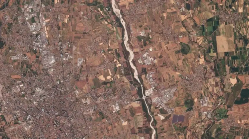 Le campagne vicino Udine nelle immagini del 2026. Foto PlanetScope