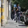 La polizia sul luogo dell'accoltellamento (Lasorte)