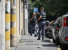 La polizia sul luogo dell'accoltellamento (Lasorte)