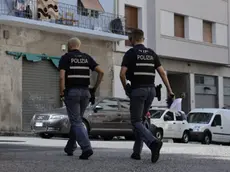 L’intervento della polizia di Stato in via Rigutti (foto Lasorte)