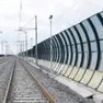 Barriere antirumore lungo la linea ferroviaria in Lombardia
