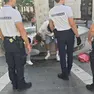 La polizia in largo Bonifacio a Trieste