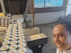 La triestina Sara Pischianz in cucina