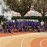 La foto di gruppo al memorial per Mitja Gasparo sul playground di piazza Carlo Alberto Foto Bruni