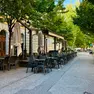 La zona del Viale in cui è avvenuta la tentata rapina (Silvano)