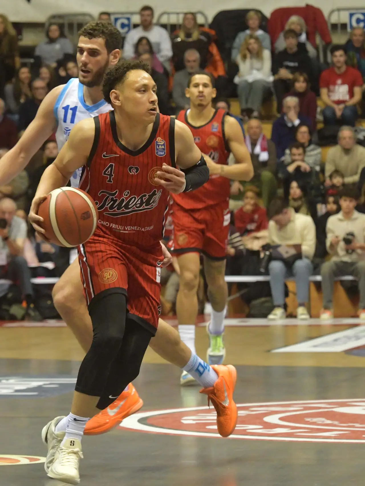 Foto Bruni Trieste 24.01.25 Pallacanestro A1: Trieste--Sassari-04 Colbey Ross