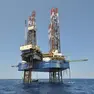 Immagine di una piattaforma per l'estrazione del gas nell'Adriatico croato.