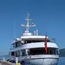 Lo yacht Lady Beatrice ormeggiato al molo Pescherie. Foto Francesco Bruni