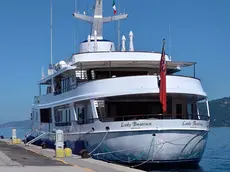 Lo yacht Lady Beatrice ormeggiato al molo Pescherie. Foto Francesco Bruni