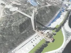 Il rendering dell’ascensore (dal sito del Comune di Capodistria)
