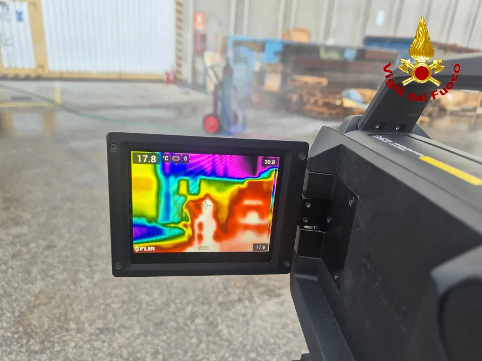 Il monitoraggio della bombola con la termocamera