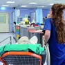 Infermieri nell’ospedale di Cattinara a Trieste (foto Silvano)