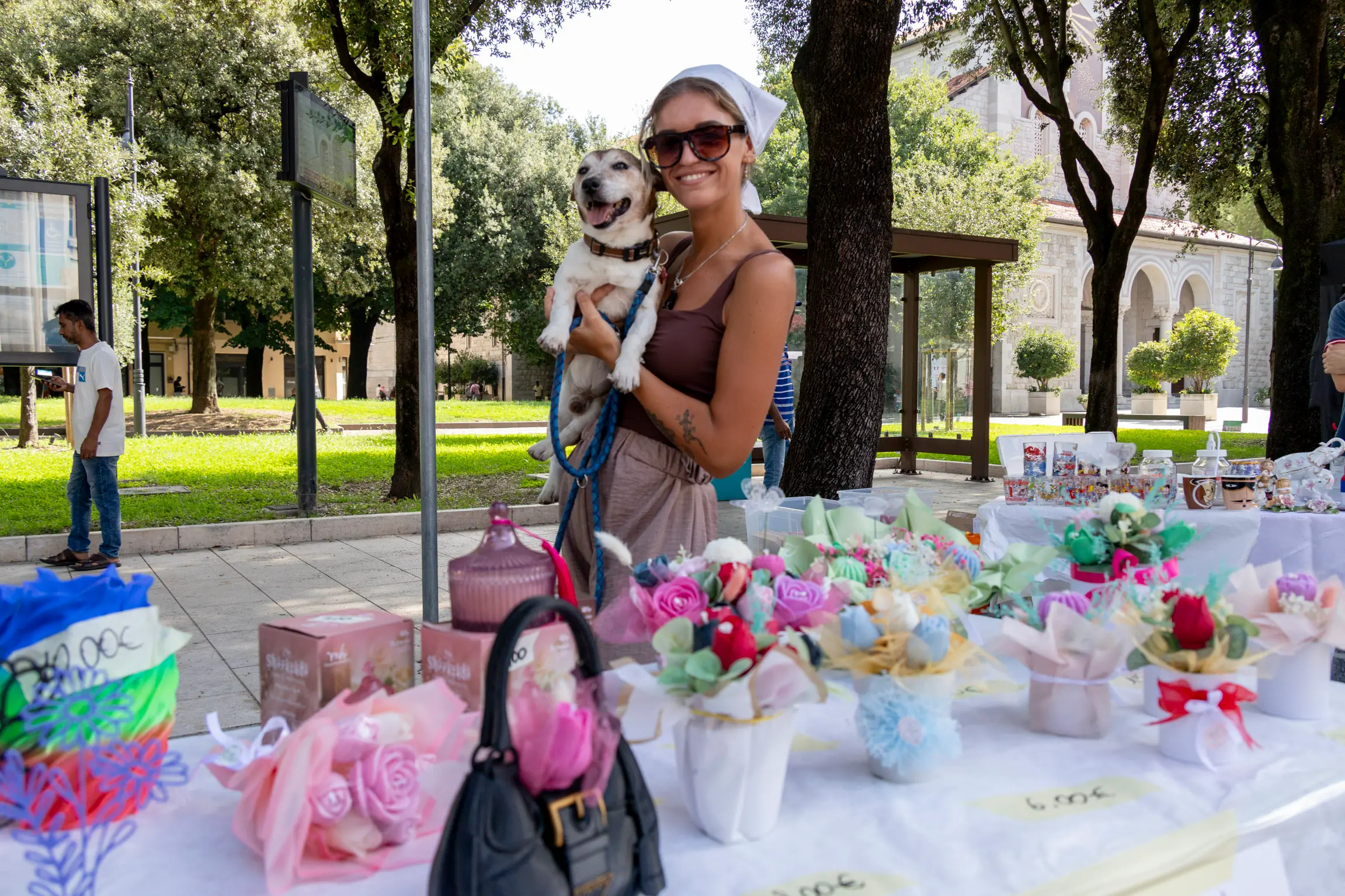 Sonia Rollo e il suo cane Rio. Foto Bonaventura
