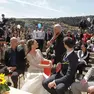 Il primo matrimonio celebrato sulla Rocca di Monfalcone. Foto di Katia Bonaventura
